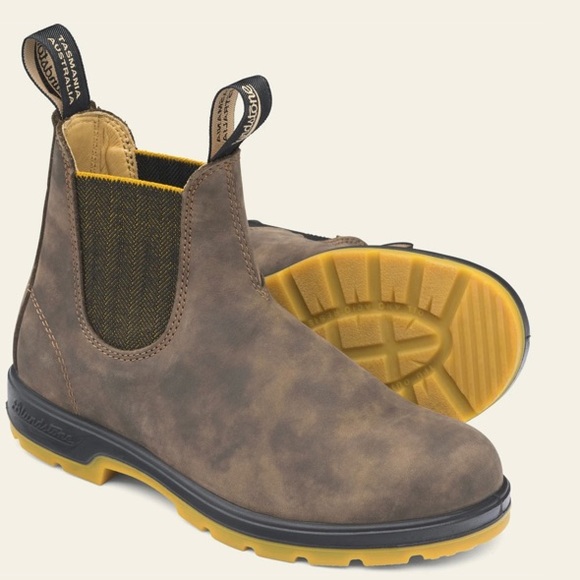 blundstone boots yellow